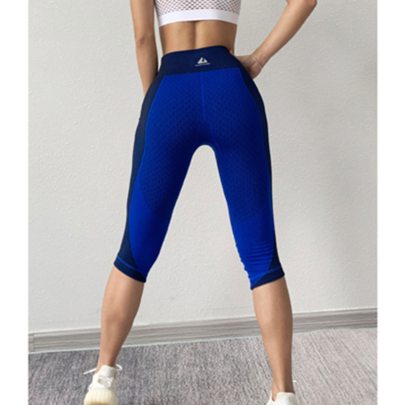 Yoga leggings salto alto rápido seco respirável e emagrecimento levantar quadris cintura média salto exercício calças de fitness para as mulheres verão